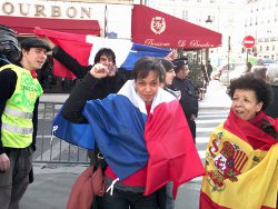 Manifestants unis contre le MES