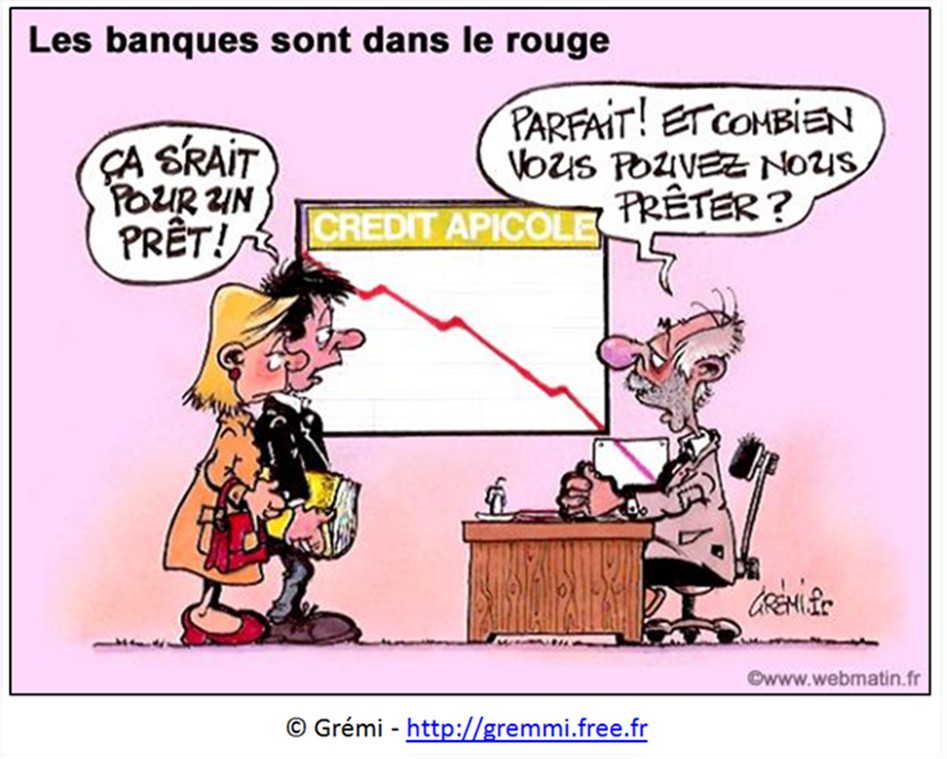 dessin humour cartoon banques