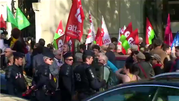 Manifestation du 10 avril contre le TAFTA à Paris