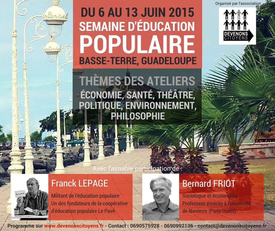 Education populaire : une semaine pour « comprendre » (France Antilles)