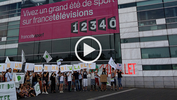 Sylvain Baron face à un responsable de France Télévision ‒ sit-in à venir