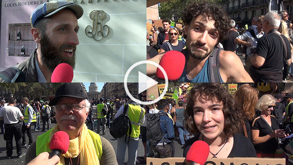 Reportage à l’acte 45 des Gilets Jaunes et à la Manif pour le Climat