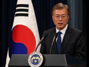 Le Président sud-coréen Moon Jae-in