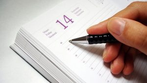 Agenda de la semaine #1 (9 octobre 2017)