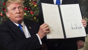 Donald Trump reconnait Jérusalem en tant que capitale d'Israël